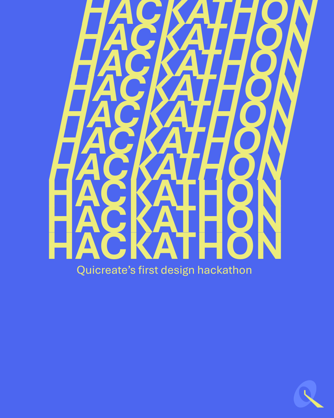 Quicreate's first design hackathon